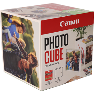 Canon + 13x13 cm Fotopapier 40 Blatt Value Pack Orange Original PP-201 5x5 Photo Cube Creative Pack