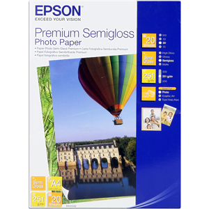 Epson Premium Semigloss 20 Blatt Papier Blanc Original S041332
