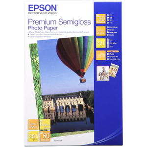 Epson Premium Semigloss 50 Blatt Papier Blanc Original C13S041765
