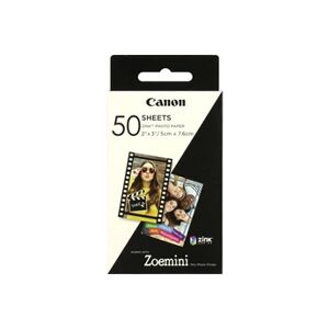 Pack 50 feuilles de papier photo Canon ZINK pour Zoemini - Publicité