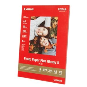 Canon Papier photo glacé Extra II PP-201 A3 - 20 Feuilles - 260g/m² - Publicité