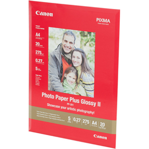 Canon Papier photo glacé Extra II PP-201 A4 - 20 Feuilles - 260g/m² - Publicité