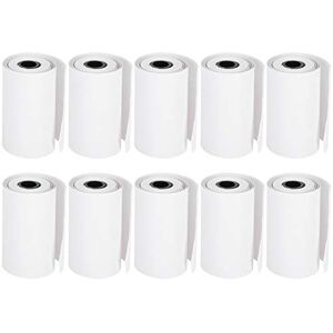 Papier Thermique transparent, 10 rouleaux de papier thermique autocollant  pour Mini imprimante, Rouleau de Papier Autocollant Blanc, 57 x 25MM  (Transparent) : : Fournitures de bureau