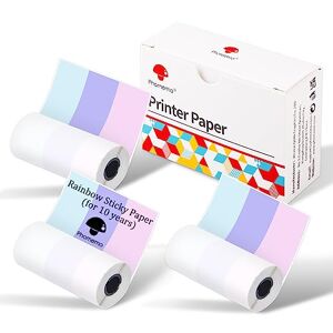 Papier thermique autocollant mixte pour série M02/M03AS/M04S/M04AS, 3  rouleaux