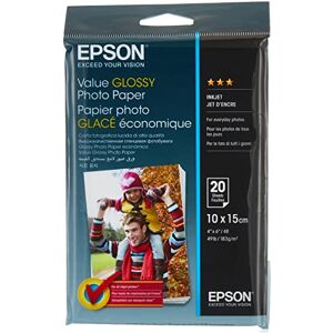 Epson Value C13S400037 Papier Photo 10 x 15 cm Blanc One size - Publicité