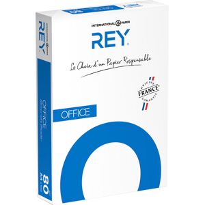 Rey Pack 40 + 10 ramettes papier A4 blanc 80 g Rey Office offertes. Noir