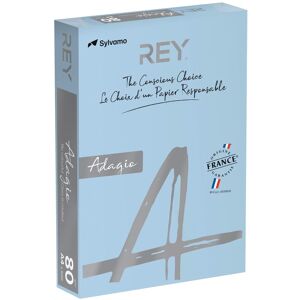 Rey Ramette papier couleur Rey Adagio couleurs pastel A4 80 gr - 500 feuilles - bleu