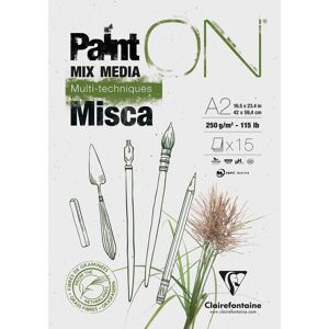 Clairefontaine PaintON Misca bloc collé 15F A2 250g