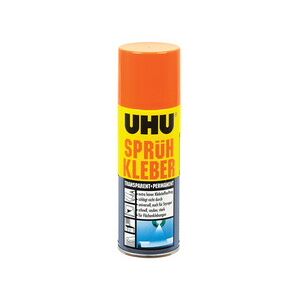 Uhu Colle en spray, permanente, transparent, 200 ml - Lot de 2