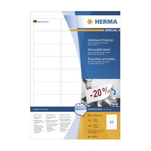 Herma Etiquette universelle SPECIAL, 210 x 297 mm, blanc