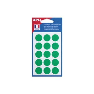 Apli Pastille de signalisation, diamètre: 19 mm, blanc - Lot de 24