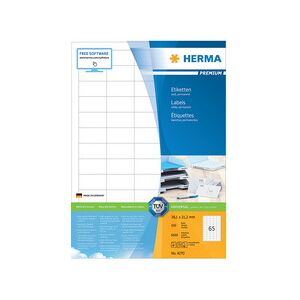 Herma Etiquette universelle PREMIUM, 210 x 148 mm, blanc