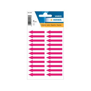 Herma Etiquette d'indication 'flèches', 38 x 7 mm,rouge fluo - Lot de 12