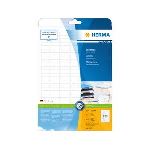 Herma Etiquette universelle PREMIUM, 70 x 42,3 mm, blanc - Lot de 2