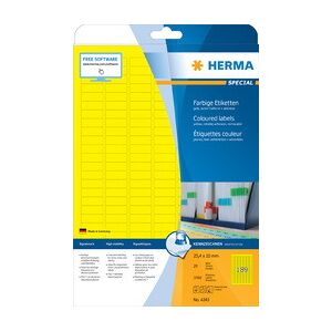 Herma Etiquette universelle SPECIAL, 105 x 42,3 mm, vert - Lot de 2 Jaune