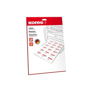 Korex Etiquette universelle, 70 x 36 mm, 25 feuilles, blanc - Lot de 3