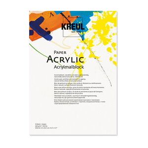 Bloc pour artiste 'Paper Acrylic', 10 feuilles, A4 - Lot de 3