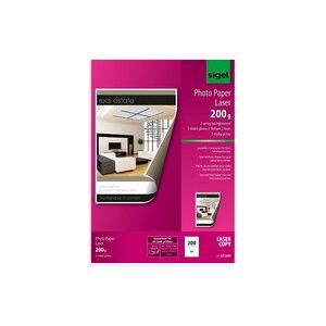 Sigel Papier photo, A4, 200 g/m2, glossy recto-verso