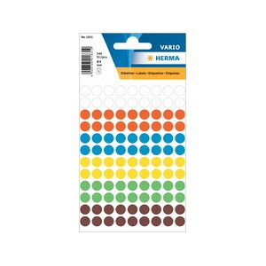 Herma Pastille adhésive, diamètre: 19 mm, vert - Lot de 12