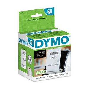 Dymo Etiquettes pour reçus LabelWriter, 57 mm x 91 m, blanc