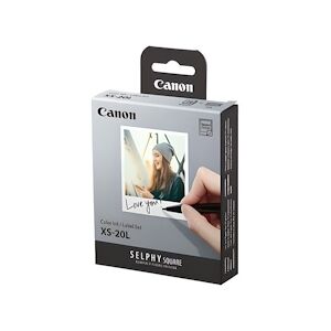 Canon Xs-20l - Kit 20 Impressions Format Carre Papier + Rouleau Encres Taille Papier : 7,2 X 8,5 Cm T