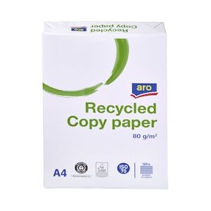 aro DIN A4 Papier d'impression recyclé, 80 g/m², gris, 5 x 500 feuilles