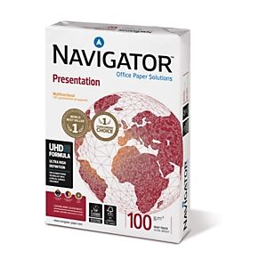 Lot de 5 - Navigator Papier A4 blanc Présentation - 100g - Ramette de 500 feuilles