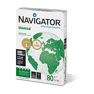 Lot de 5 - Navigator Papier A4 blanc Universal - 80g - Ramette de 500 feuilles