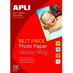 Agipa Pochette de 100 feuilles papier photo brillant 140g A4 - Publicité