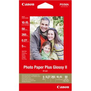 Canon Papier Photo PP-201 Plus Glossy II 265g 10x15cm 50 Feuilles