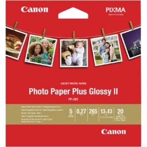 Canon Papier Photo PP-201 Plus Glossy II 265g 13x13cm 20 Feuilles