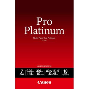 Canon Papier Photo PT-101 Pro Platinum A3+ 10 Feuilles Ultra Brillant