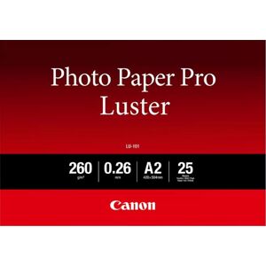 Canon Papier Photo Professionnel Lu-101 Lustré A2 25 Feuilles