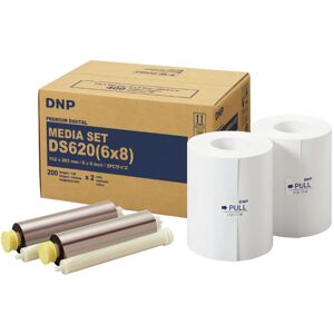 DNP Papier Thermique pour DS 620 - 10x15cm 800 Photos ou 15x20cm 400P