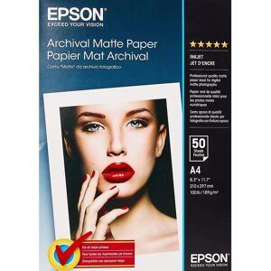 Epson Papier Photo A4 50 Feuilles Archival Mat