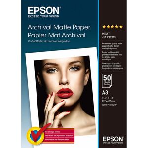 Epson Papier Photo A3 50 Feuilles Archival Mat