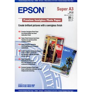 Epson Papier Photo Premium A3+ 20 Feuilles Semi Glossy