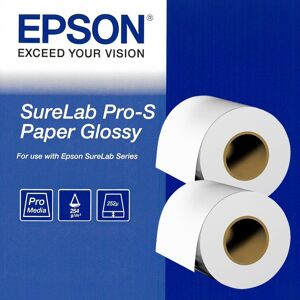 Epson Papier Glossy 102mmx65mm lot de 2 pour Surelab D700/ D