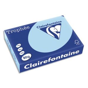 Clairefontaine Papier Trophée - bleu vif - teinte vive - 80 g - A4 - ramette de 500 feuilles - Publicité