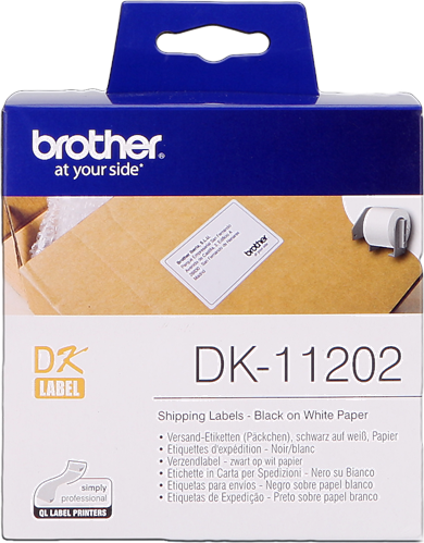 Brother Etiquettes Noir sur blanc Original DK-11202