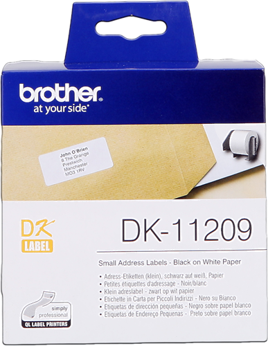 Brother Etiquettes Noir sur blanc Original DK-11209