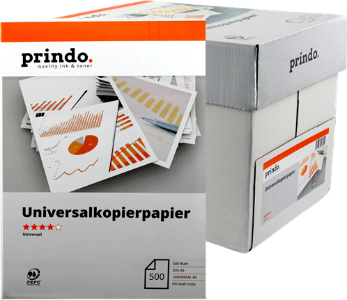 Prindo Universal Papier Papier Blanc Original PR802500A4U