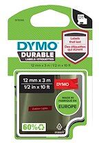 Dymo Rubans Dymo D1 12 mm Durable rouge écriture blanche