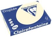 Clairefontaine Ramette papier couleur Clairefontaine Trophée couleurs pastel A4 120 gr - 250 feuilles - ivoire