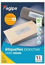 Agipa Etiquettes adresses 70 x 37 mm Agipa 119015 - Boîte de 2400