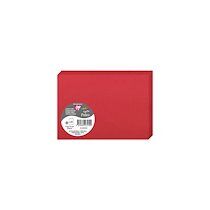 Paquet de 25 cartes pliées Pollen 110x155mm 210g/m² - Rouge cerise - Lot de 2