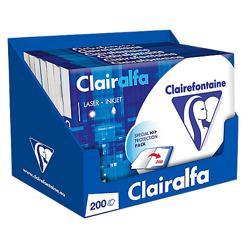 Clairefontaine Papier Clairefontaine A4 80 g/m² Blanc Clairalfa - 7 Paquets de 200 Feuilles