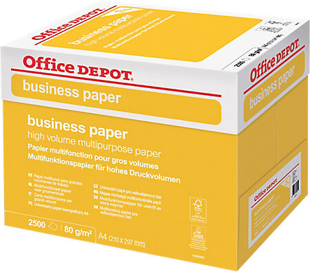 Office Depot Papier Office Depot A4 80 g/m² Blanc Business - 2500 Feuilles