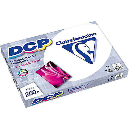 Clairefontaine Papier Clairefontaine A4 250 g/m² Blanc DCP - 125 Feuilles