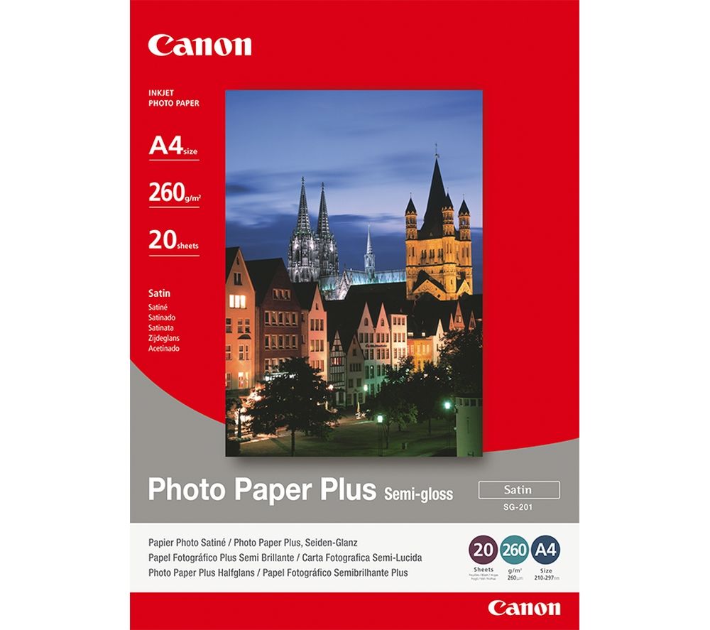 Canon A4 Semi-Gloss Photo Paper Plus - 20 Sheets